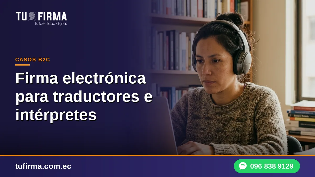 Firma electrónica para traductores e intérpretes