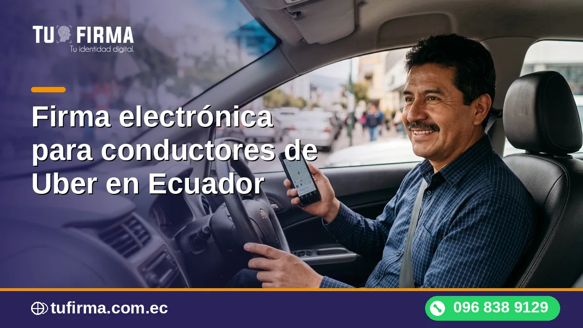 Firma electrónica para conductores de Uber en Ecuador