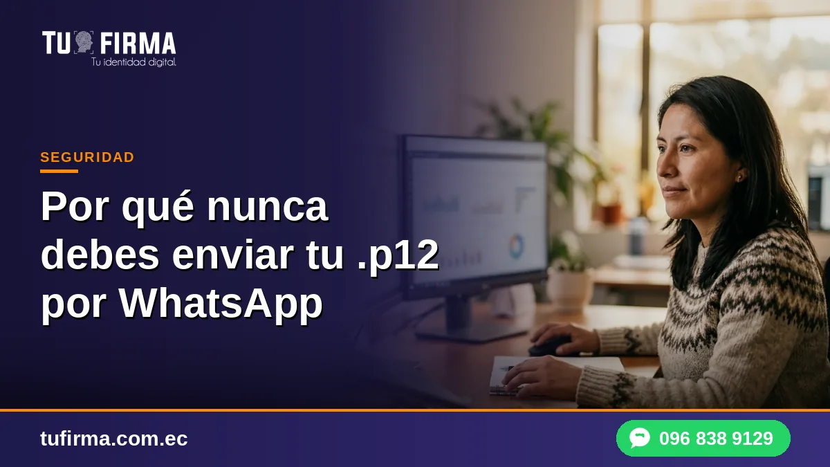 Por qué nunca debes enviar tu .p12 por WhatsApp