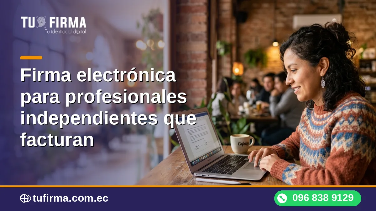 Firma electrónica para profesionales independientes que facturan