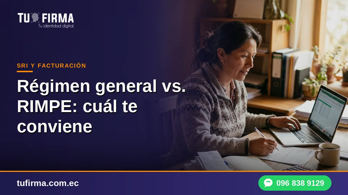 Régimen general vs. RIMPE: cuál te conviene
