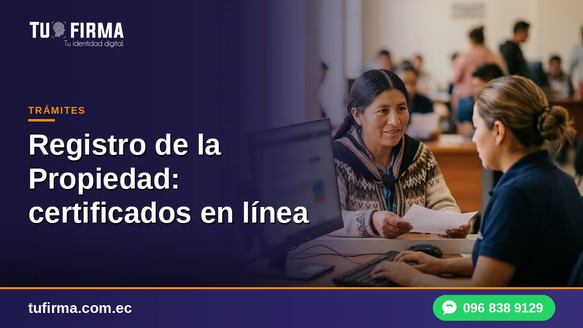 Registro de la Propiedad: certificados en línea