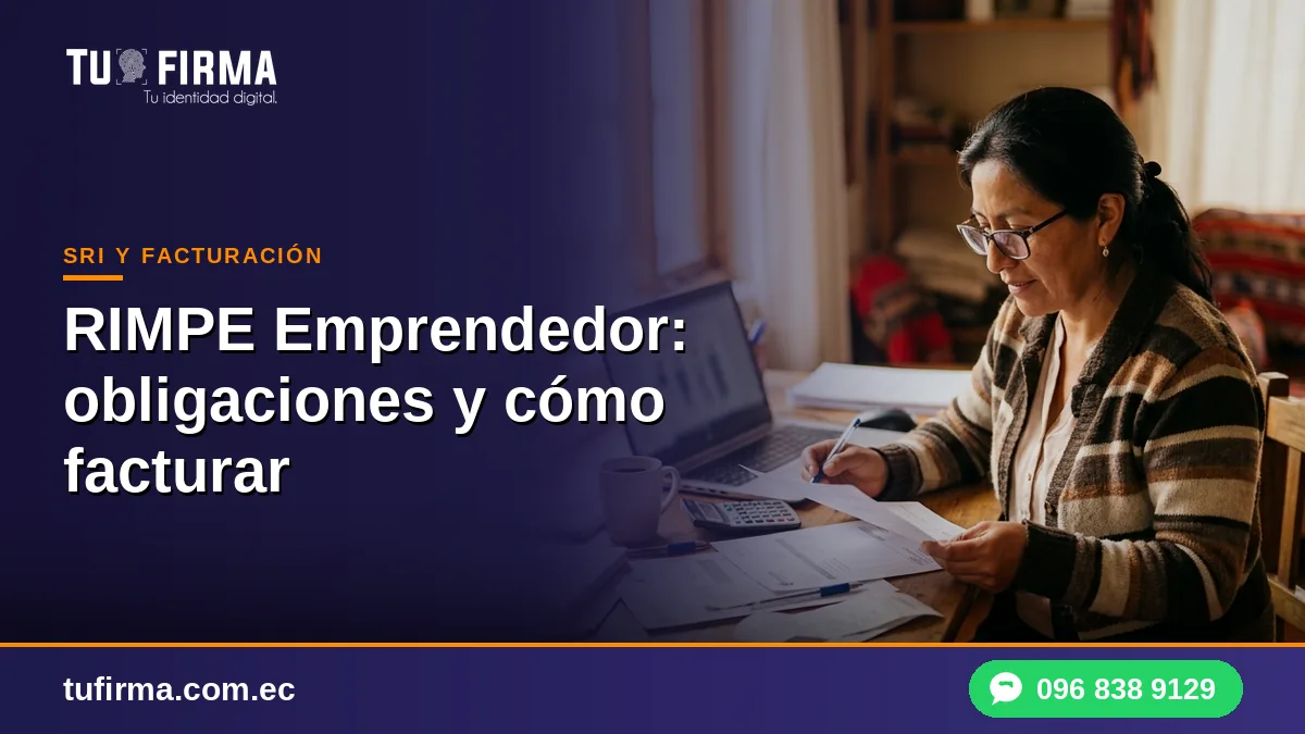 RIMPE Emprendedor: obligaciones y cómo facturar