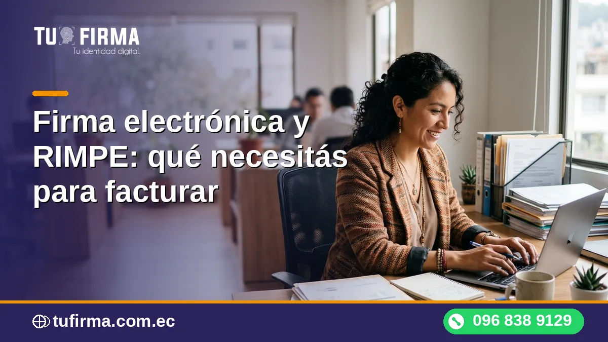 Firma electrónica y RIMPE: qué necesitas para facturar