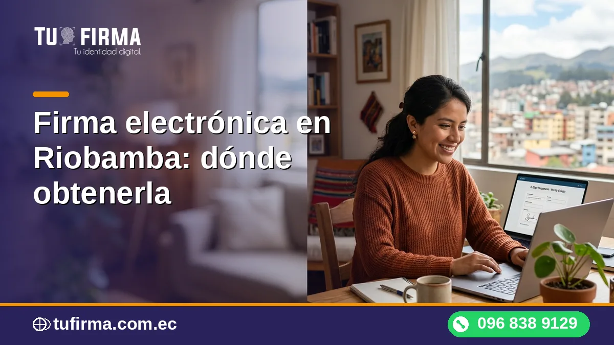 Firma electrónica en Riobamba: dónde obtenerla