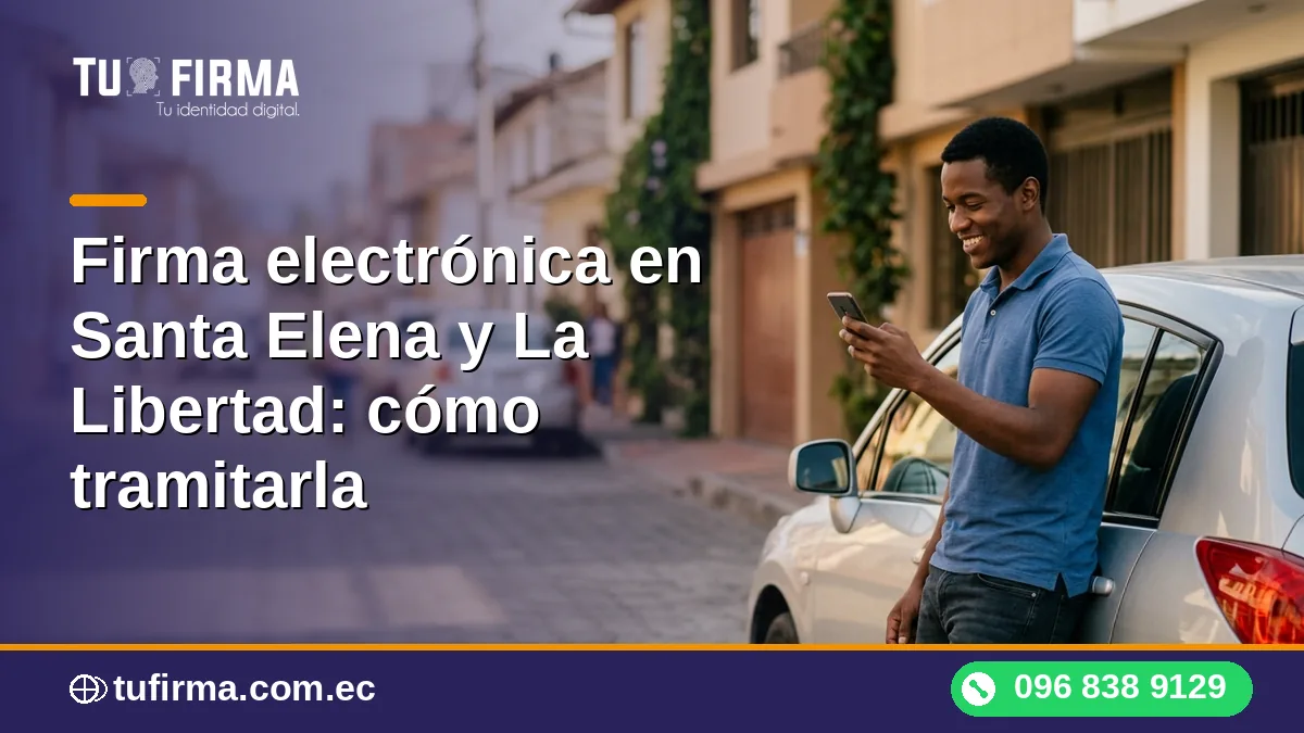 Firma electrónica en Santa Elena y La Libertad: cómo tramitarla