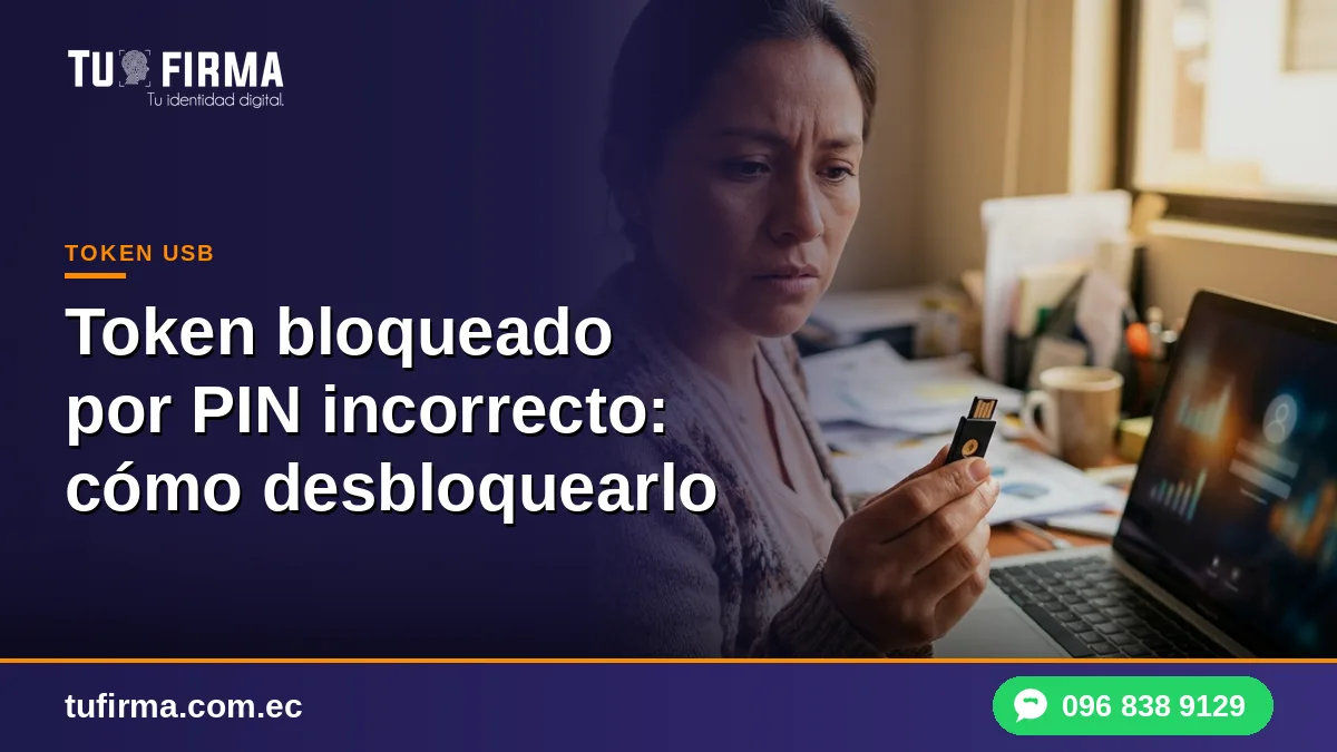 Token bloqueado por PIN incorrecto: cómo desbloquearlo