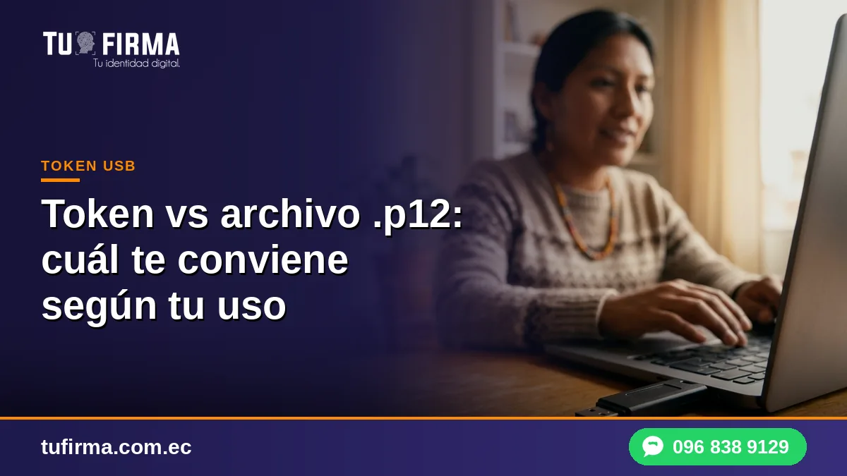 Token vs archivo .p12: cuál te conviene según tu uso