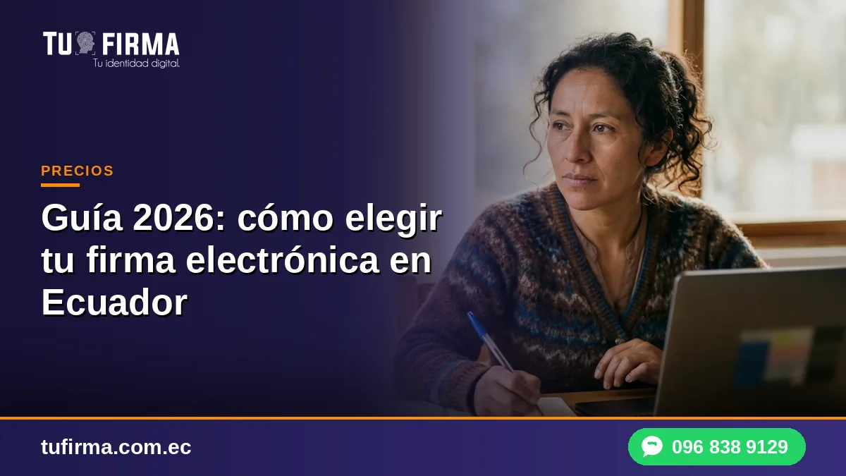 Guía 2026: cómo elegir tu firma electrónica en Ecuador