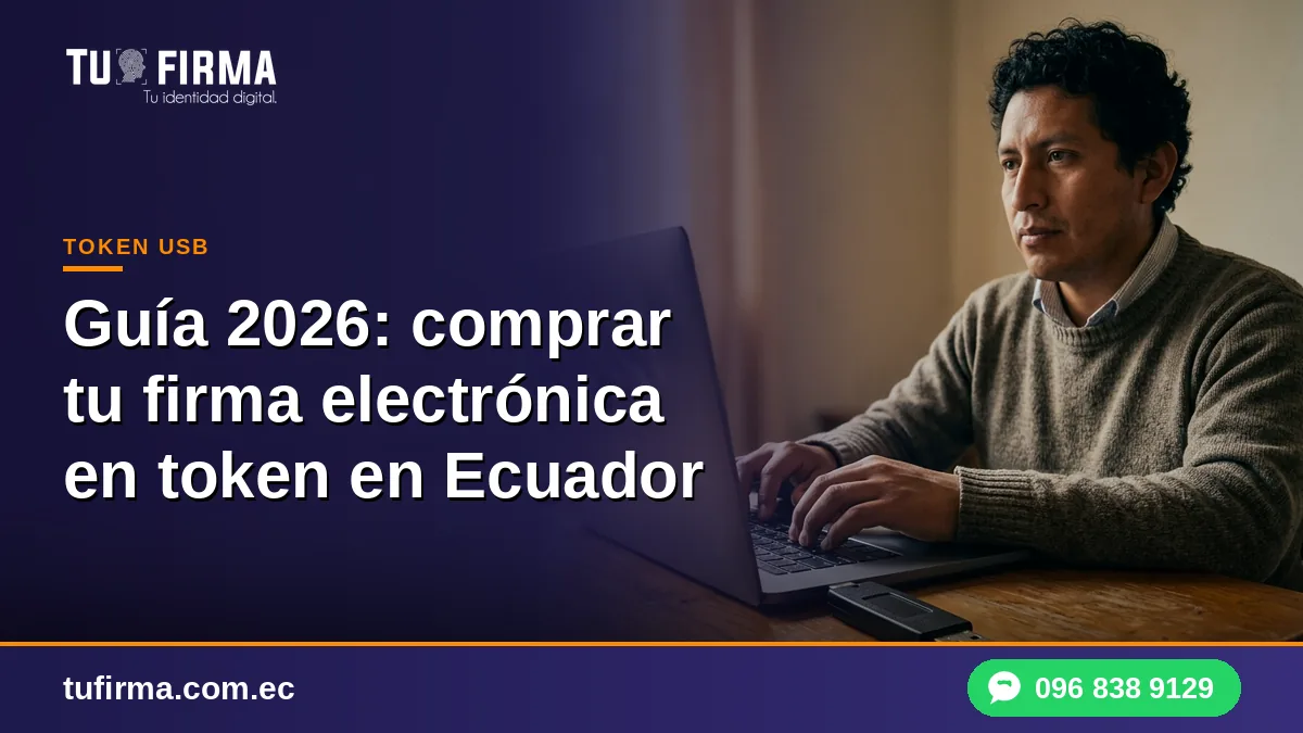 Guía 2026: comprar tu firma electrónica en token en Ecuador