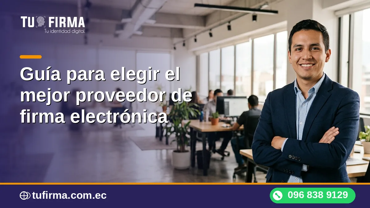 Guía para elegir el mejor proveedor de firma electrónica