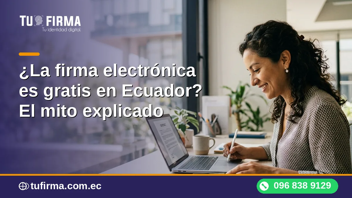 ¿La firma electrónica es gratis en Ecuador? El mito explicado