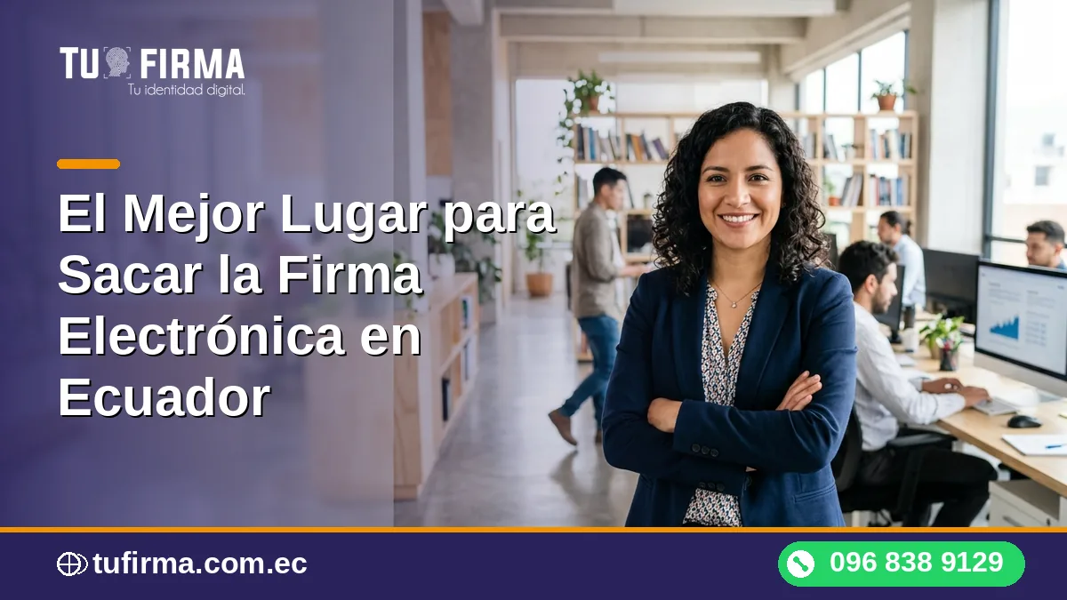 El Mejor Lugar para Sacar la Firma Electrónica en Ecuador