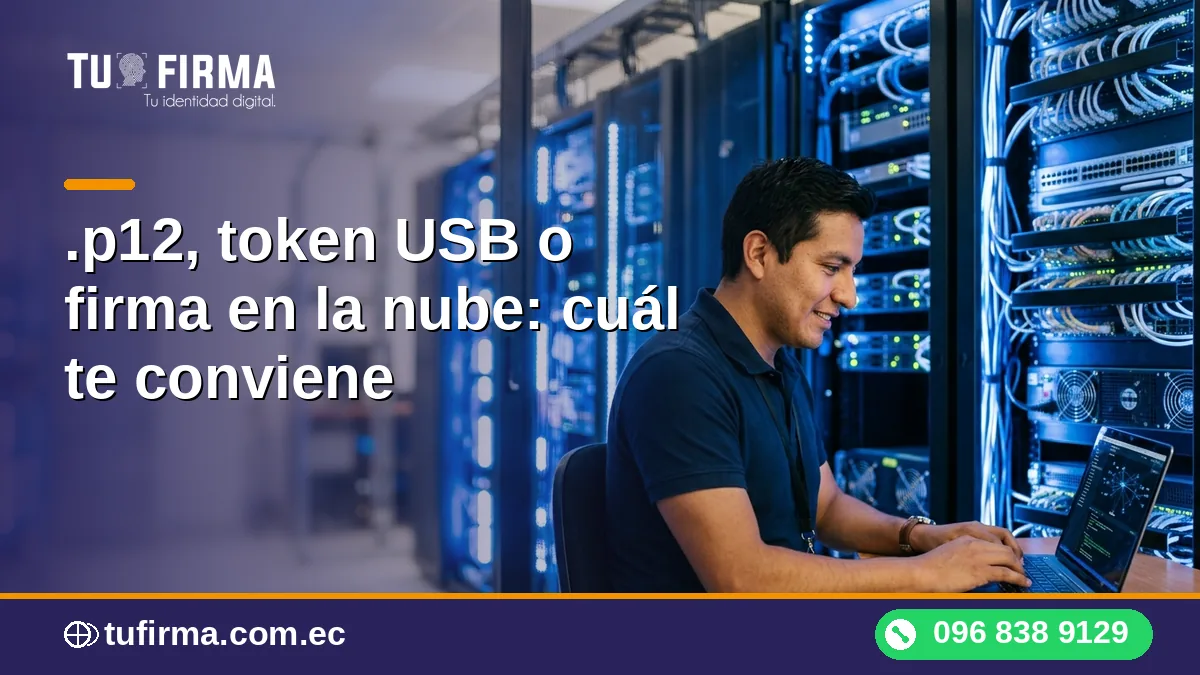 .p12, token USB o firma en la nube: cuál te conviene