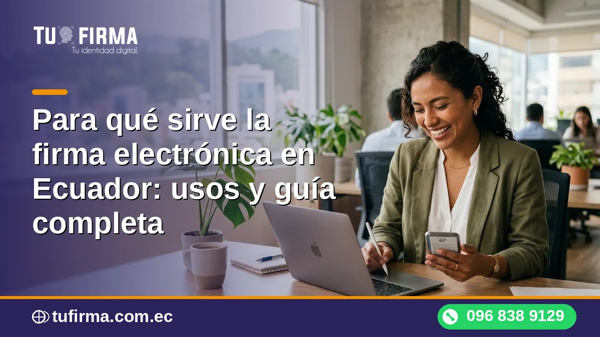 Para qué sirve la firma electrónica en Ecuador: usos y guía completa