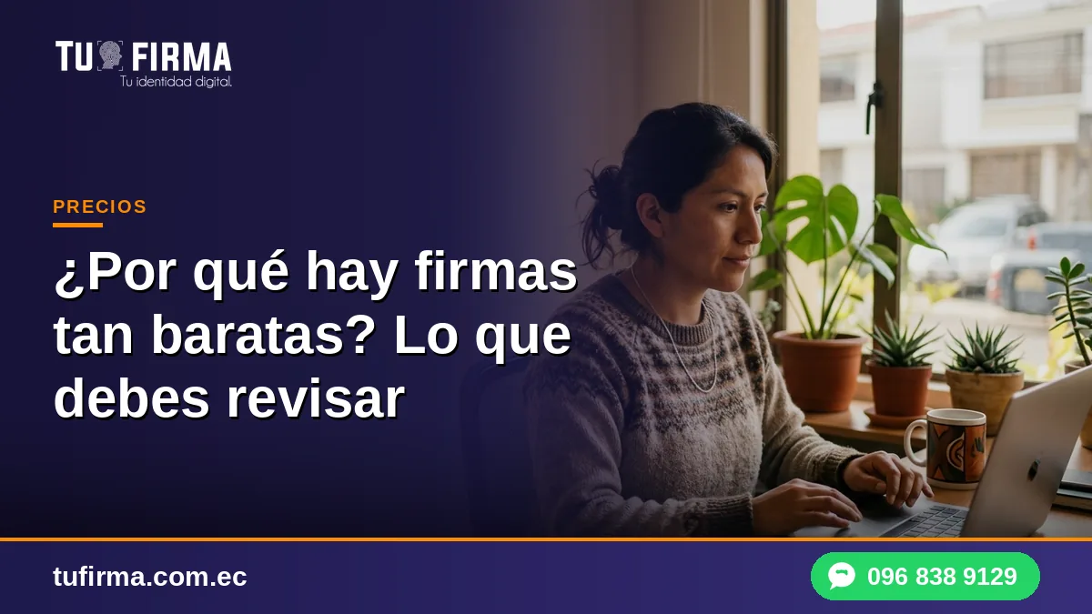 ¿Por qué hay firmas tan baratas? Lo que debes revisar