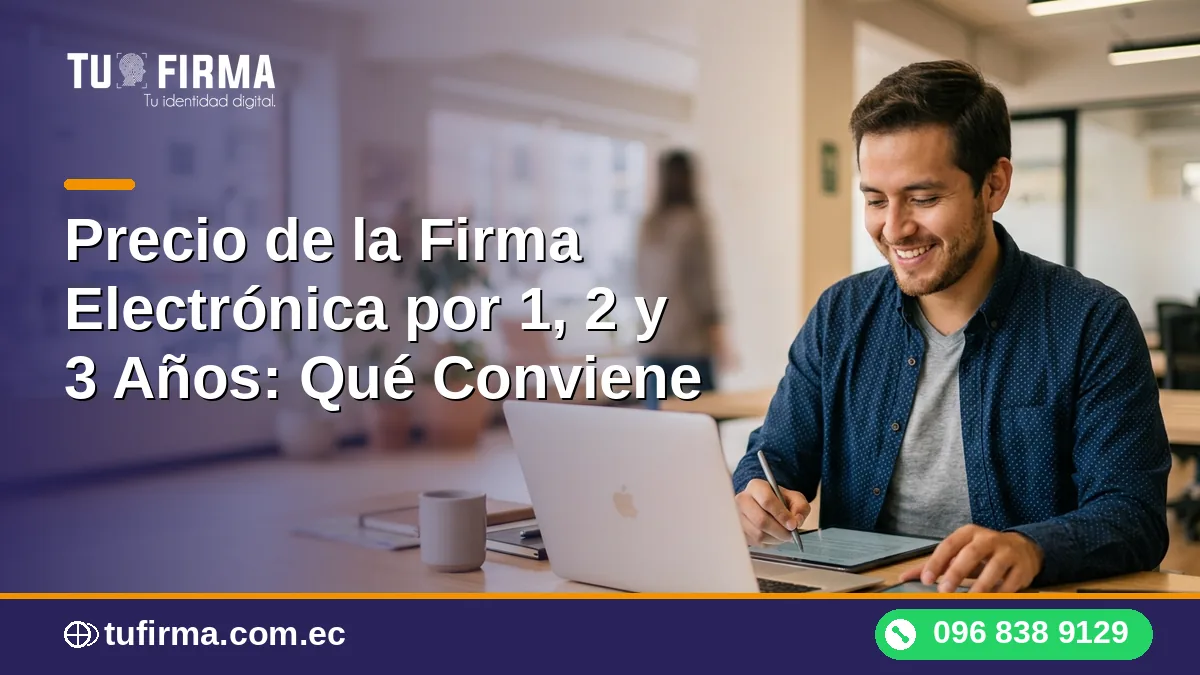 Precio de la Firma Electrónica por 1, 2 y 3 Años: Qué Conviene