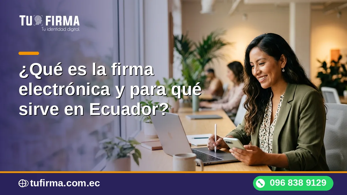 ¿Qué es la firma electrónica y para qué sirve en Ecuador?