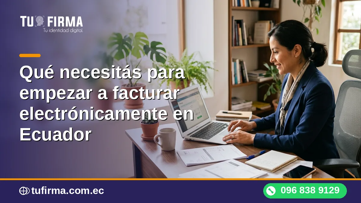 Qué necesitas para empezar a facturar electrónicamente en Ecuador