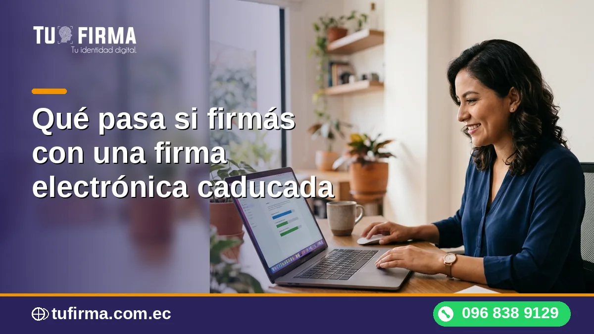 Qué pasa si firmas con una firma electrónica caducada
