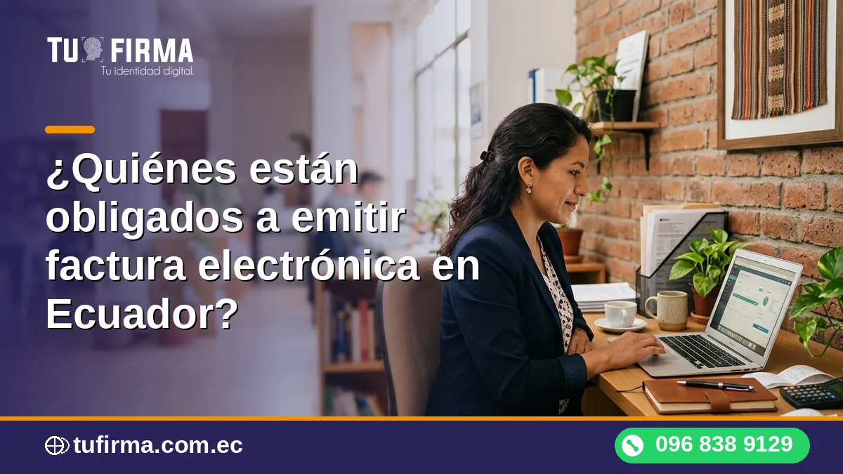 ¿Quiénes están obligados a emitir factura electrónica en Ecuador?