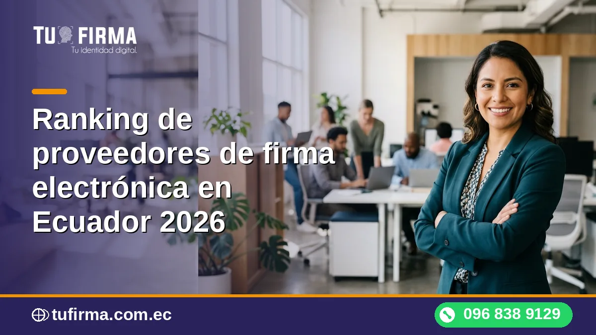 Ranking de proveedores de firma electrónica en Ecuador 2026